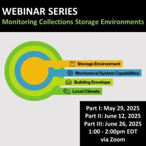 Webinar Series: Monitoring Collection Storage Environments: May 29, June 12, and June 26, 2025 